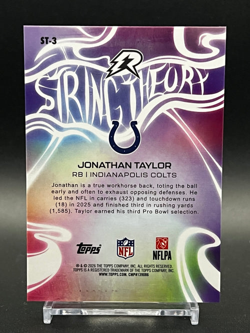 2025 Topps Resurgence Jonathan Taylor String Theory ST-3 | Colts