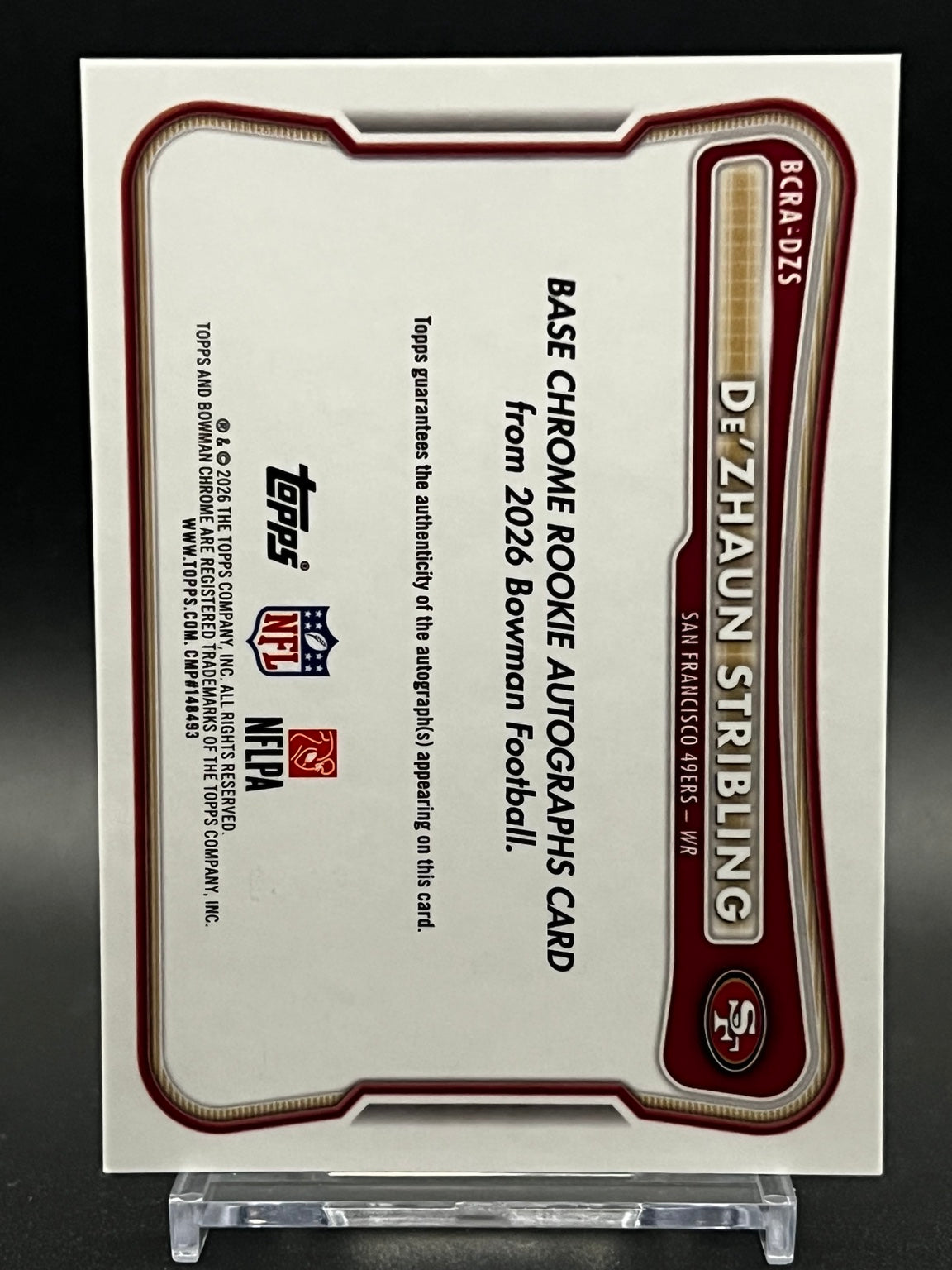 2026 Bowman Chrome De'Zhaun Stribling Green Mojo Rookie Auto /99 BCRA-DZS