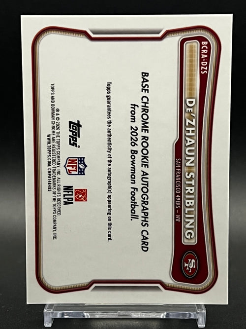 2026 Bowman Chrome De'Zhaun Stribling Green Mojo Rookie Auto /99 BCRA-DZS