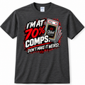 I'm at 70% Comps – Don't Make It Weird | Skibidi Sports Cards Tee